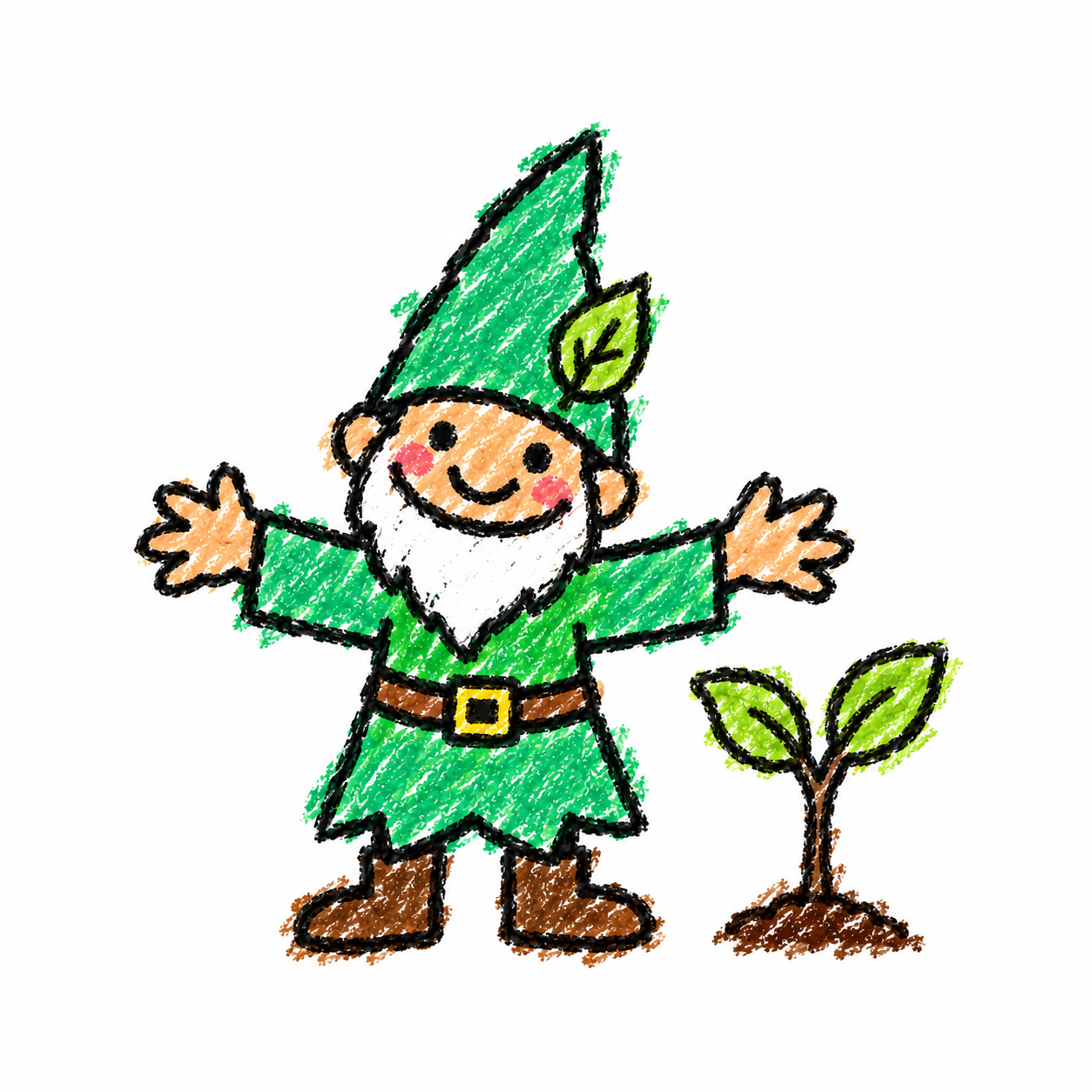 Forest guardian and seedling